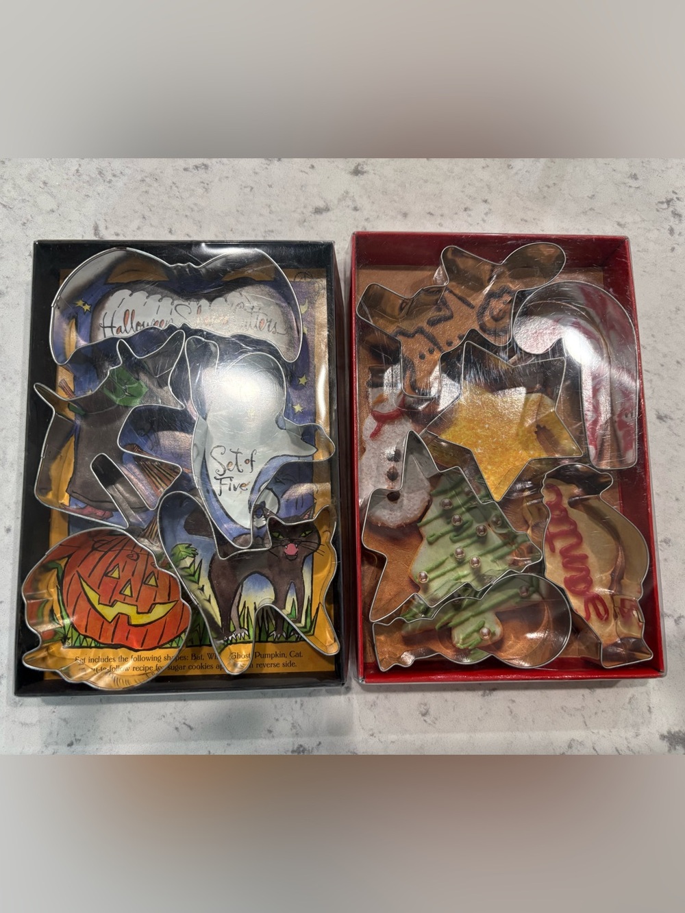 Halloween & Christmas Cookie Cutter Sets